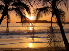 sunset central pacific coast