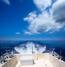 sport fishing boat stern 